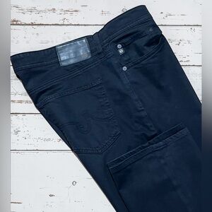 Share AG Everett Black Jeans Slim Straight Stretch 38 x 34 Adriano Goldschmied